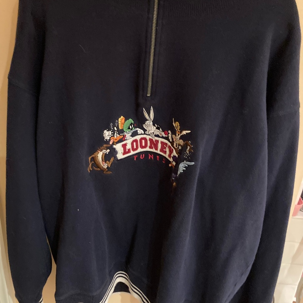 Looney Tunes Warner Bros. Sweatshirt with half zipper. - Picture 3 of 5
